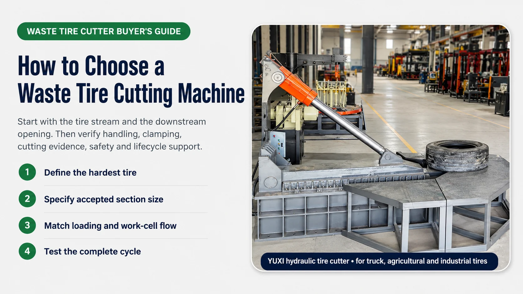 How to Choose a Waste Tire Cutting Machine